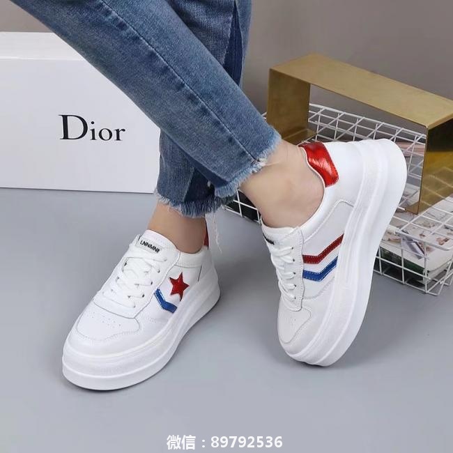 lv   2019【】 Dior【 迪奥️【】火爆最潮流休闲厚底小白鞋
