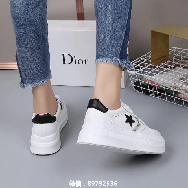 lv   2019【】 Dior【 迪奥️【】火爆最潮流休闲厚底小白鞋