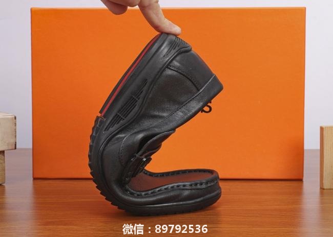 lv320强力推荐 高质量 【爱马仕】男士修脚休闲皮鞋