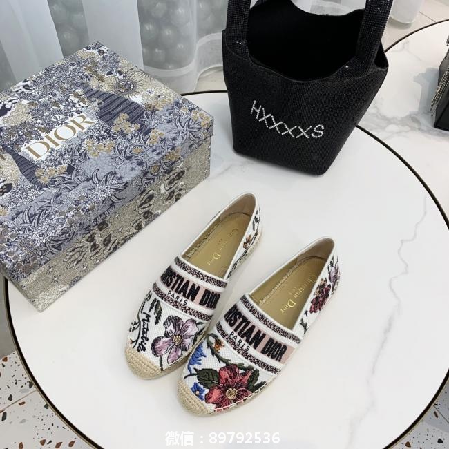 lv  Dior 20ss最新色刺绣渔夫鞋
