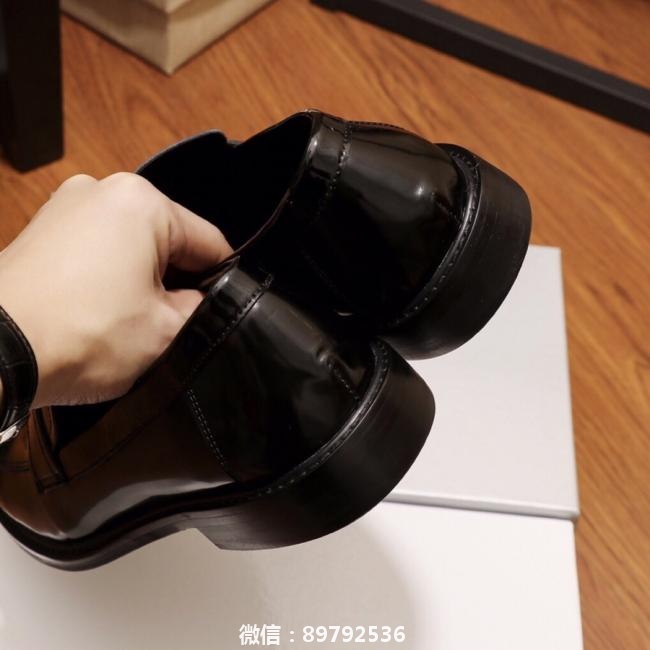 lv工厂【普拉达】（高端牛皮内里）最新真皮商务西装鞋