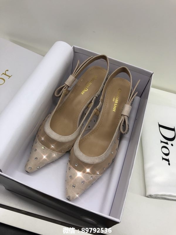 lv  巴黎代购Dior迪奥 ꫛꫀꪝ ♥︎ __________________________水晶镶钻透纱后绑带高跟鞋