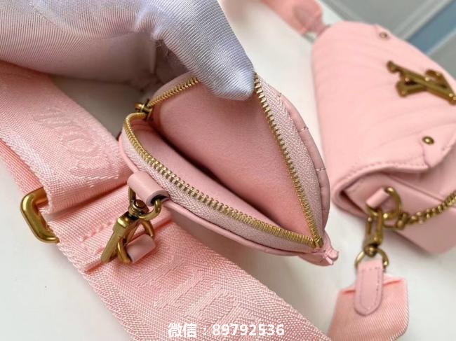 lv顶级原单 M56466粉色 Multi Pochette New Wave手袋