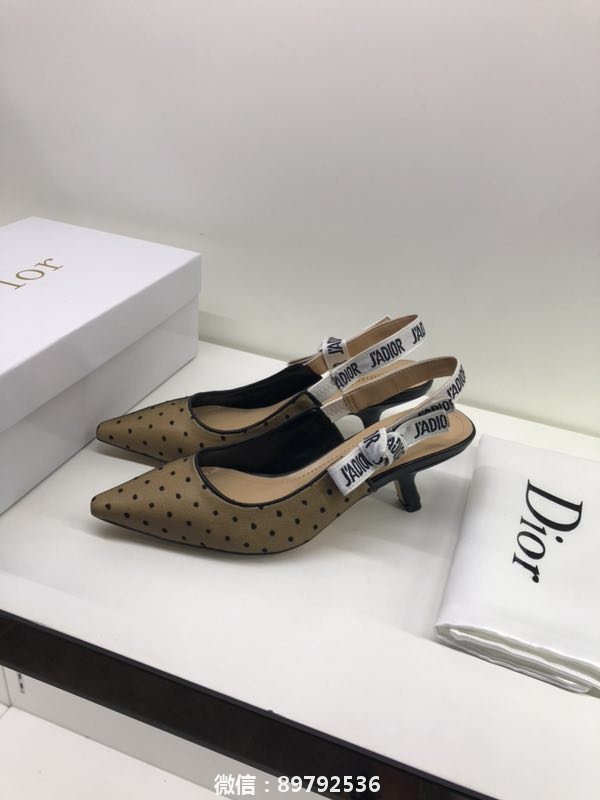 lv  巴黎代购Dior迪奥后绑带高跟鞋