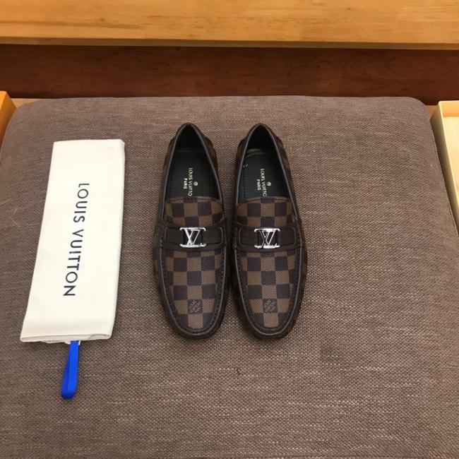 lv 【顶级原单】Louis Vuitton男士老花纹豆豆鞋