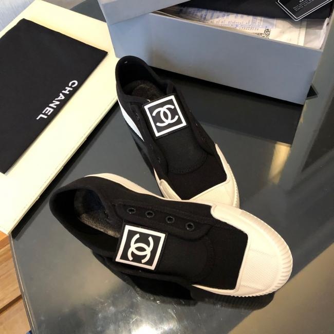 lv 2019火爆的香奈儿Chanel帆布休闲鞋