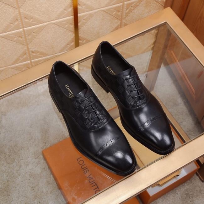 lv工厂【LV】（全高端羊内里）LV最新真皮商务西装鞋