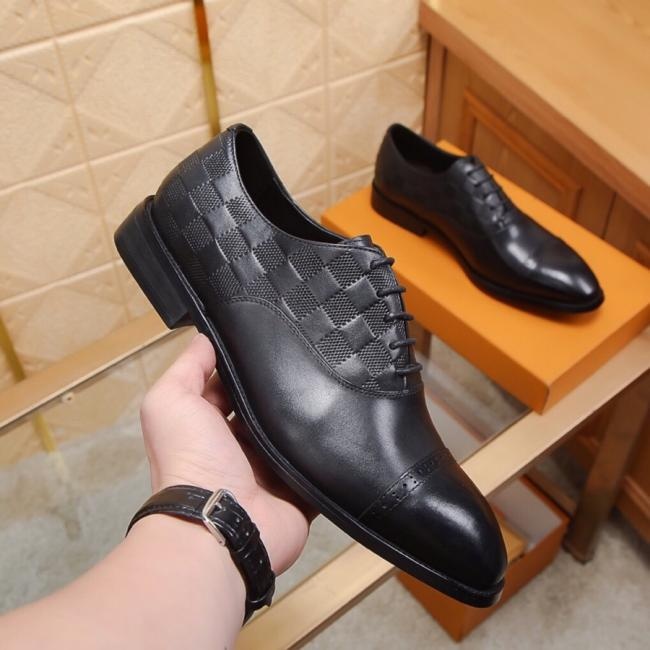 lv工厂【LV】（全高端羊内里）LV最新真皮商务西装鞋