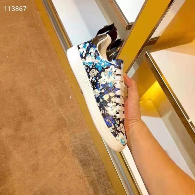 lv  【Louis Vuitton】新品S 19FRONTROW系列 碎花低帮运动鞋
