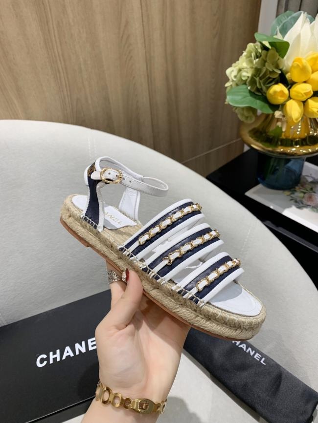 lv  Chanel 香奈儿经典链条凉鞋