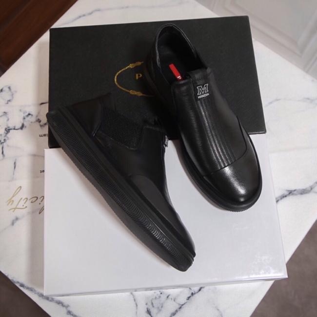 lv2⃣️0⃣️1⃣️9⃣️ 【普拉达】男士最新黑色经典系列休闲便鞋