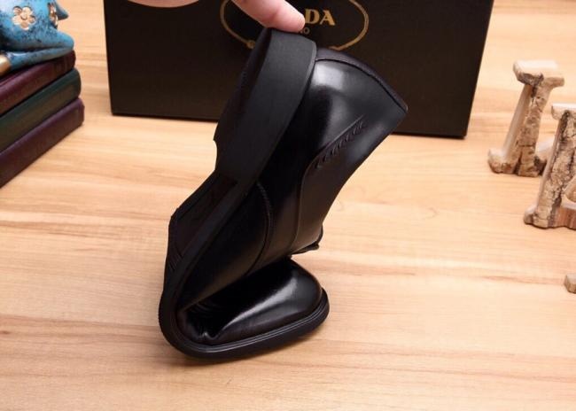 lv高质量 最高版本 真材实料PRADA 男士修脚休闲皮鞋