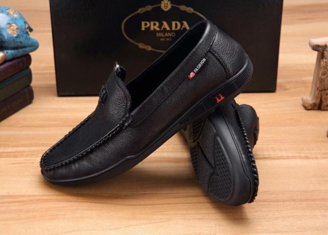 lv支持年后退换高质量 真材实料PRADA 男士修脚休闲皮鞋