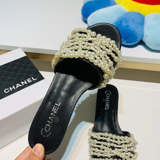 lv   Chanel 珍珠拖鞋