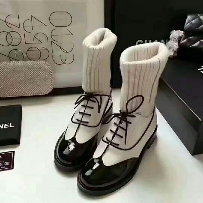 lv  【 Chanel】小香拼接毛线靴