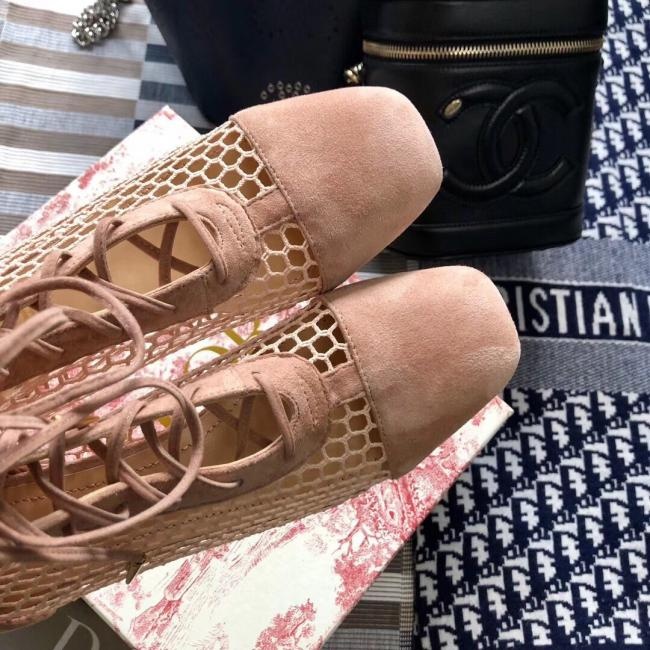 lv  最新2019/Dior特殊网面绑带罗马靴法国购入原版复制 市场唯一对版的3D拉架针织网 韧性强度和针织手法完全一致！！拒绝市面上矮短挫的鞋