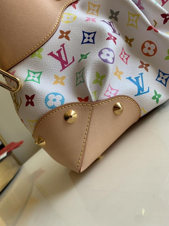 lv【独家实拍M40255】日本村上隆设计的Monogram Multicolore 单肩手提包