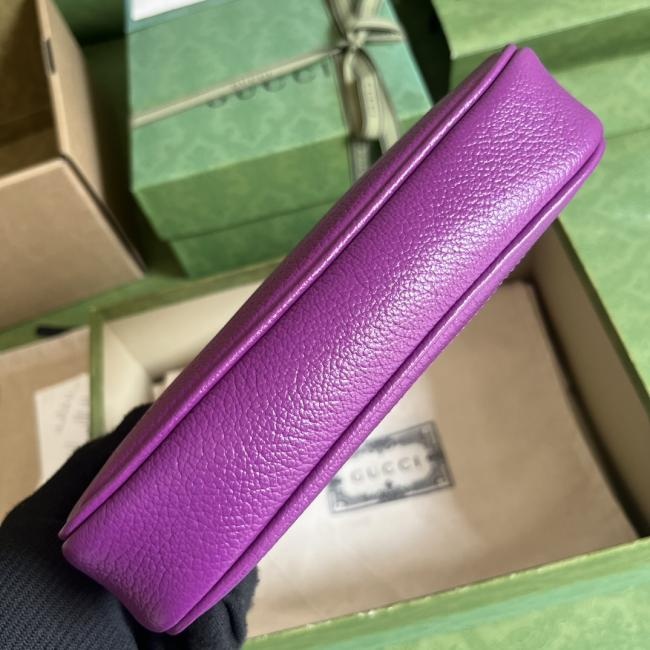 GG新款肩背包7390 Cosmogonie系列紫色原厂皮，意大利设计