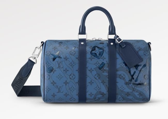 Louis Vuitton Keepall Bandoulière 35 Monogram Aquagarden 手袋
