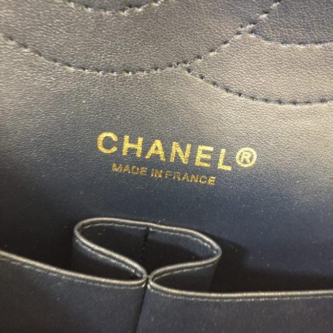 香奈儿Chanel 30CM原版升级版新兰色球纹双C包