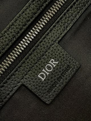 Dior Lingot 50 手袋：米色和黑色 Oblique 印花款式，时尚实用