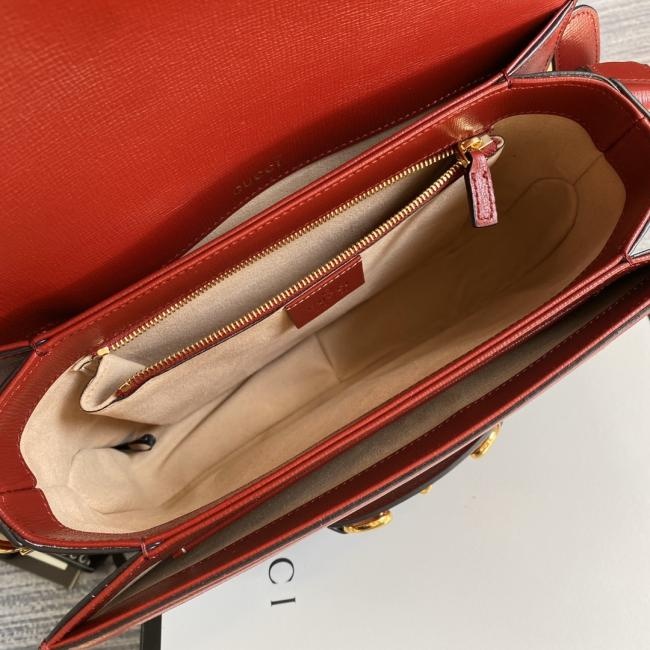 Gucci 1955 Horsebit Bag经典马衔扣款式，复古Monogram设计，专柜全套包装