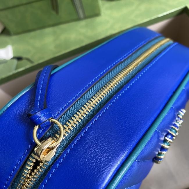 GG Marmont 447632藏蓝绿全皮包，美包收了吗？