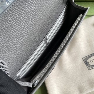 GG Marmont 4979 Aria-时尚咏叹调全皮链条包，经典设计灰色现时尚