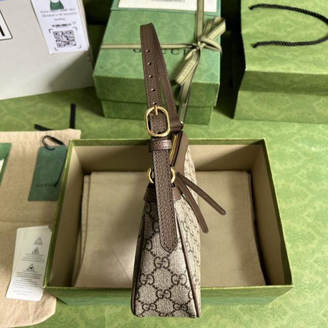 GG Gucci Ophidia 7351小号手袋，意大利创作，米色帆布