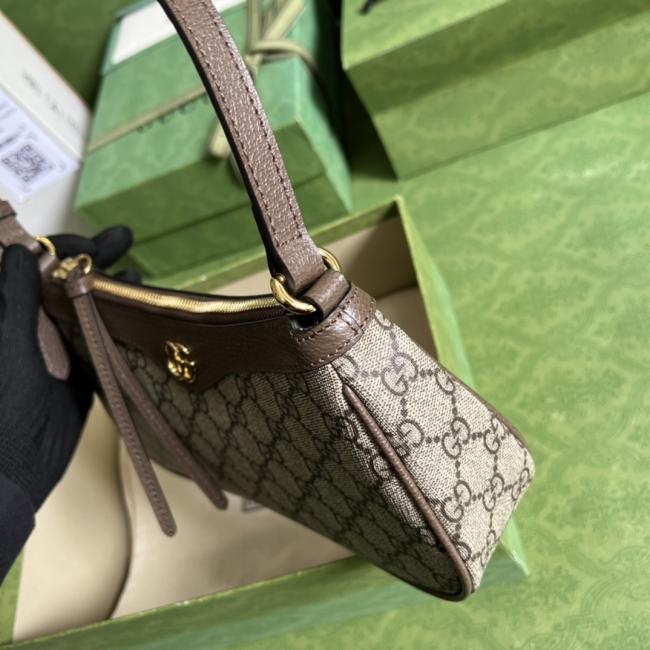 GG Gucci Ophidia 7351小号手袋，意大利创作，米色帆布