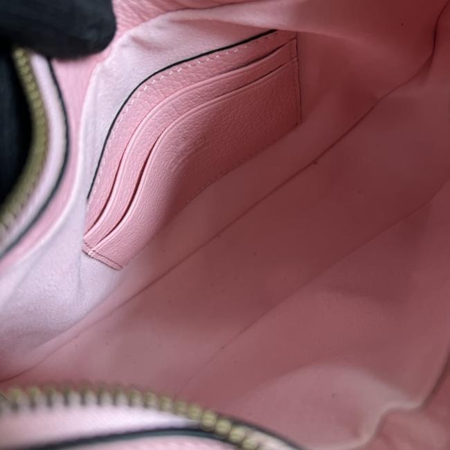 GG Cosmogonie系列731817新款小号肩背包粉色原厂皮