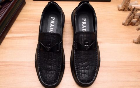 lv高质量  最高版本 真材实料PRADA  男士修脚休闲皮鞋